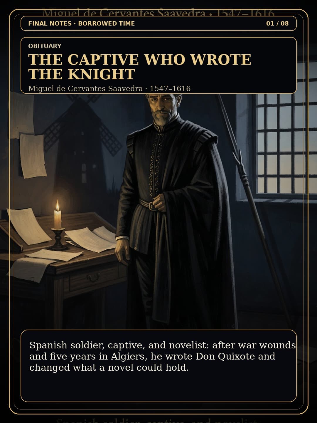 Page 1 of Miguel de Cervantes Saavedra: The Captive Who Wrote the Knight
