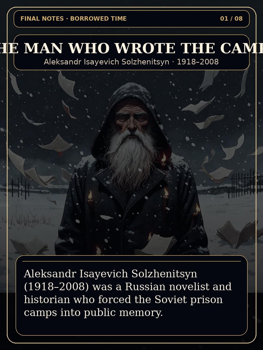 Page 1 of Aleksandr Isayevich Solzhenitsyn: The Man Who Wrote the Camps