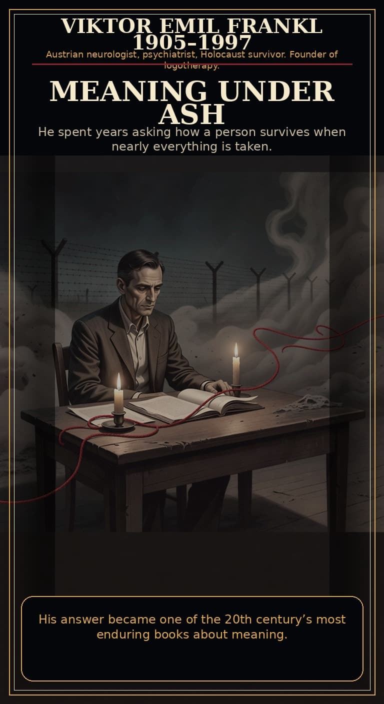 Viktor Emil Frankl obituary comic cover