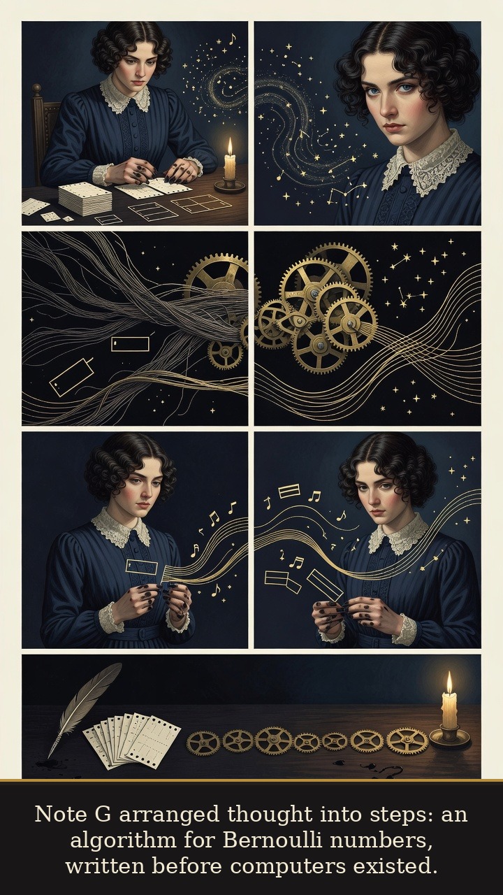 Page 5 of Ada Lovelace: Ada Lovelace: Notes Before Night - Note G frames ordered operations before computers exist.