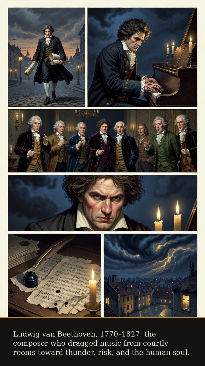 Page 1 of Ludwig van Beethoven: Ludwig van Beethoven: Silence and Ode - Young Beethoven arrives in Vienna as a storm-force pianist and composer.