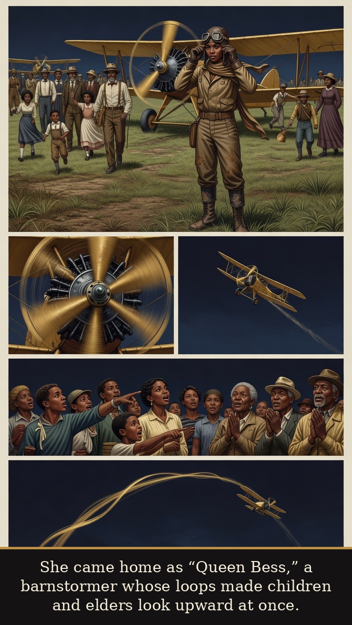 Page 3 of Bessie Coleman: Bessie Coleman: Queen Bess After the Crash - She came home as “Queen Bess,” a barnstormer whose loops made children and elders look upward at once.