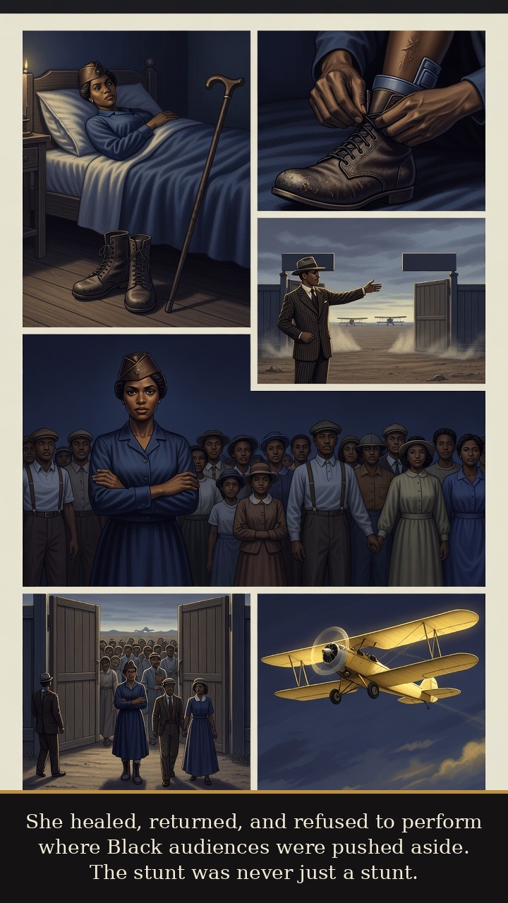 Page 5 of Bessie Coleman: Bessie Coleman: Queen Bess After the Crash - She healed, returned, and refused to perform where Black audiences were pushed aside. The stunt was never just a stunt.