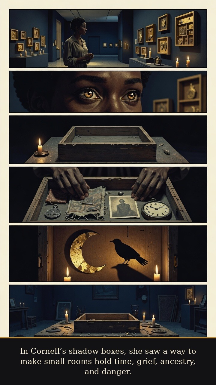 Page 2 of Betye Saar: Betye Saar: Liberation Box - A shadow-box encounter shows Saar how small rooms can hold time, grief, ancestry, and danger.