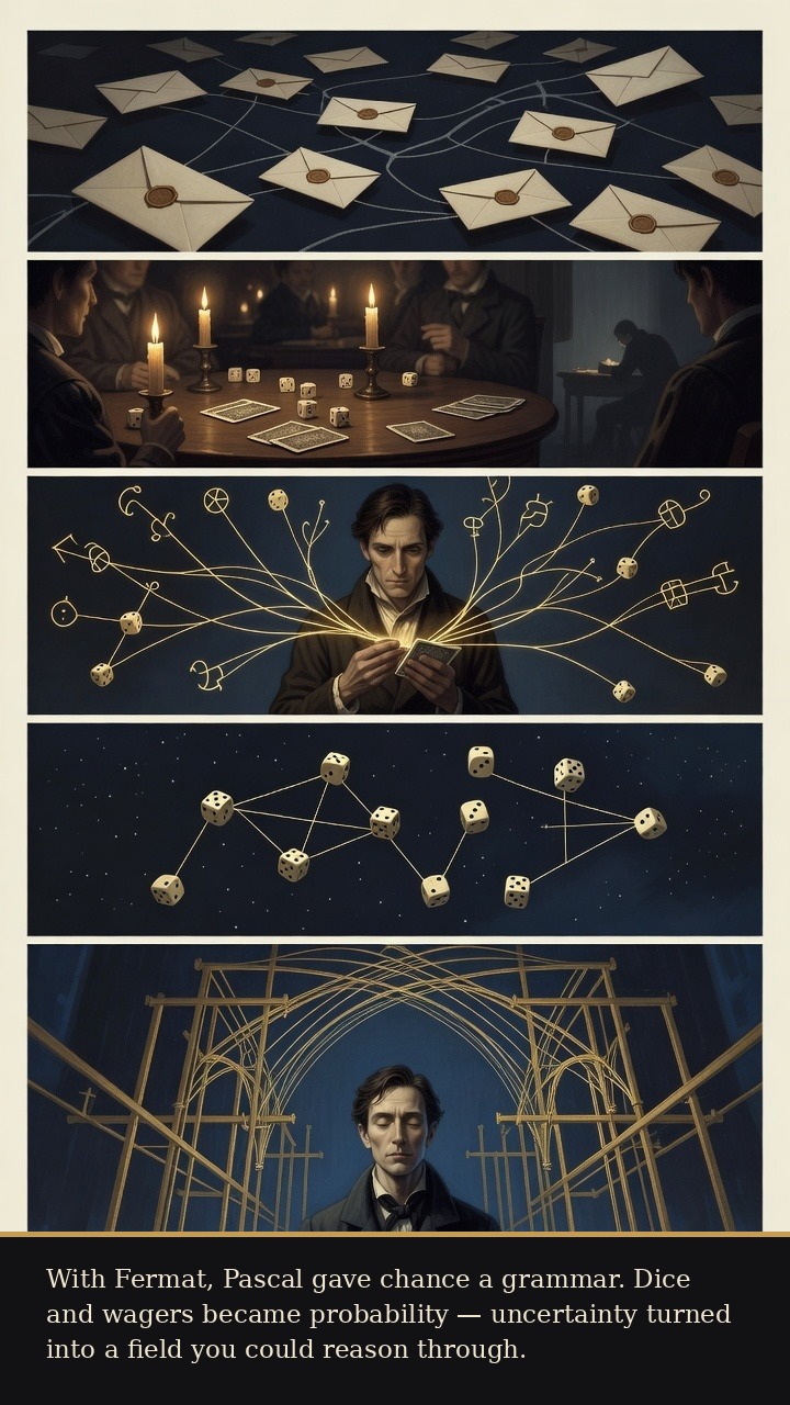 Page 4 of Blaise Pascal: Blaise Pascal: Night of Fire - His correspondence with Fermat gives uncertainty a mathematical grammar.