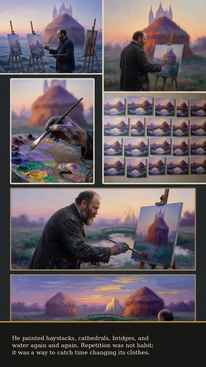 Page 2 of Claude Monet: Claude Monet: Water Lilies After the Fog - His serial method turns repeated motifs into a clock of changing color.