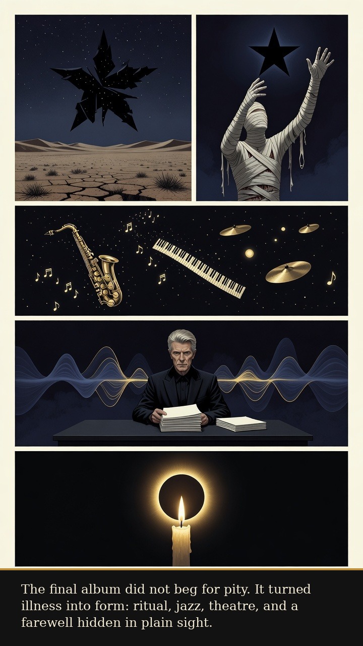 Page 5 of David Bowie: David Bowie: Blackstar Farewell - Blackstar becomes a coded farewell of ritual, theatre, jazz, and mortality.