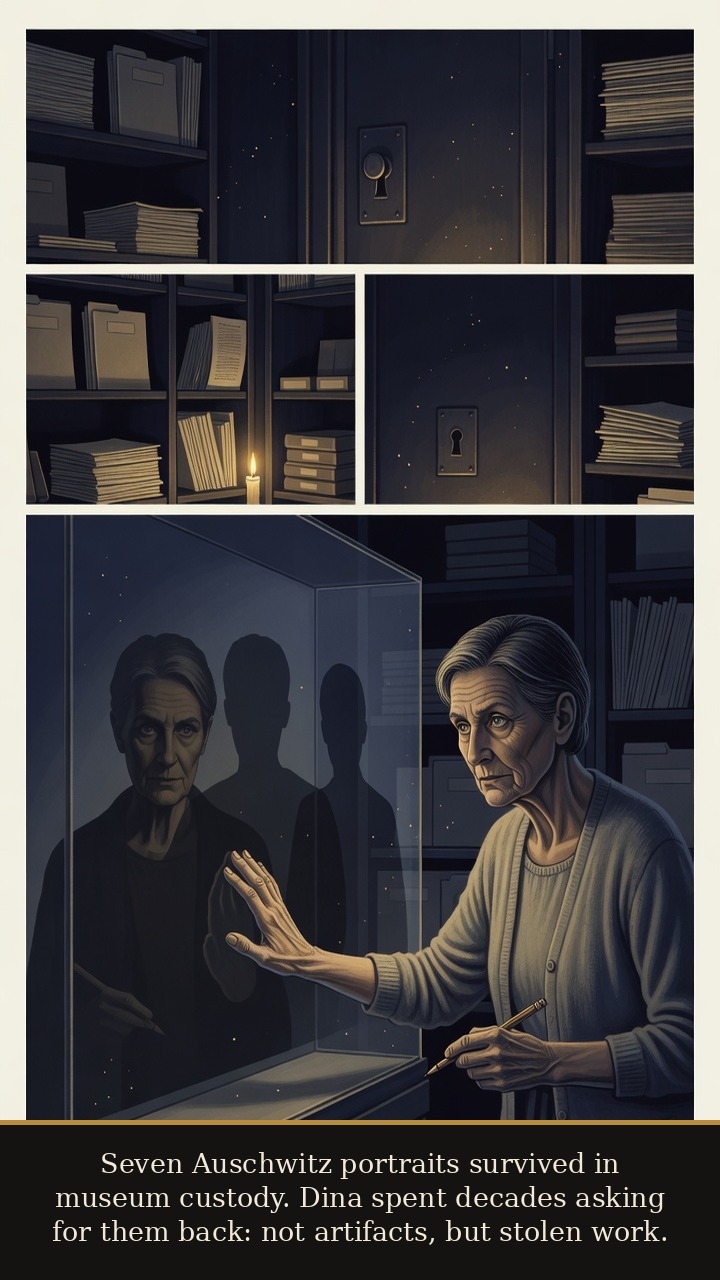 Page 6 of Dina Gottliebová Babbitt: Dina Babbitt: Painted Out of Hell - The surviving Auschwitz portraits remain in museum custody while Dina spends decades demanding their return.