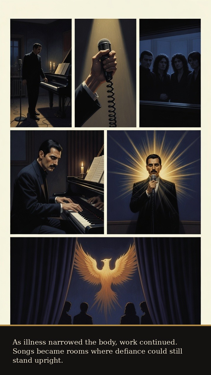 Page 5 of Freddie Mercury: Freddie Mercury: Last Light - Late studio work continues under illness and guarded time.