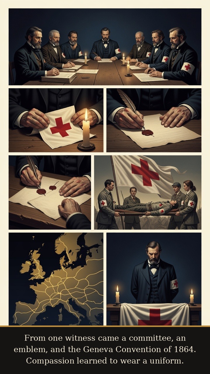 Page 5 of Henry Dunant: Henry Dunant: Solferino Memory - The Red Cross movement and Geneva Convention transform compassion into durable humanitarian infrastructure.