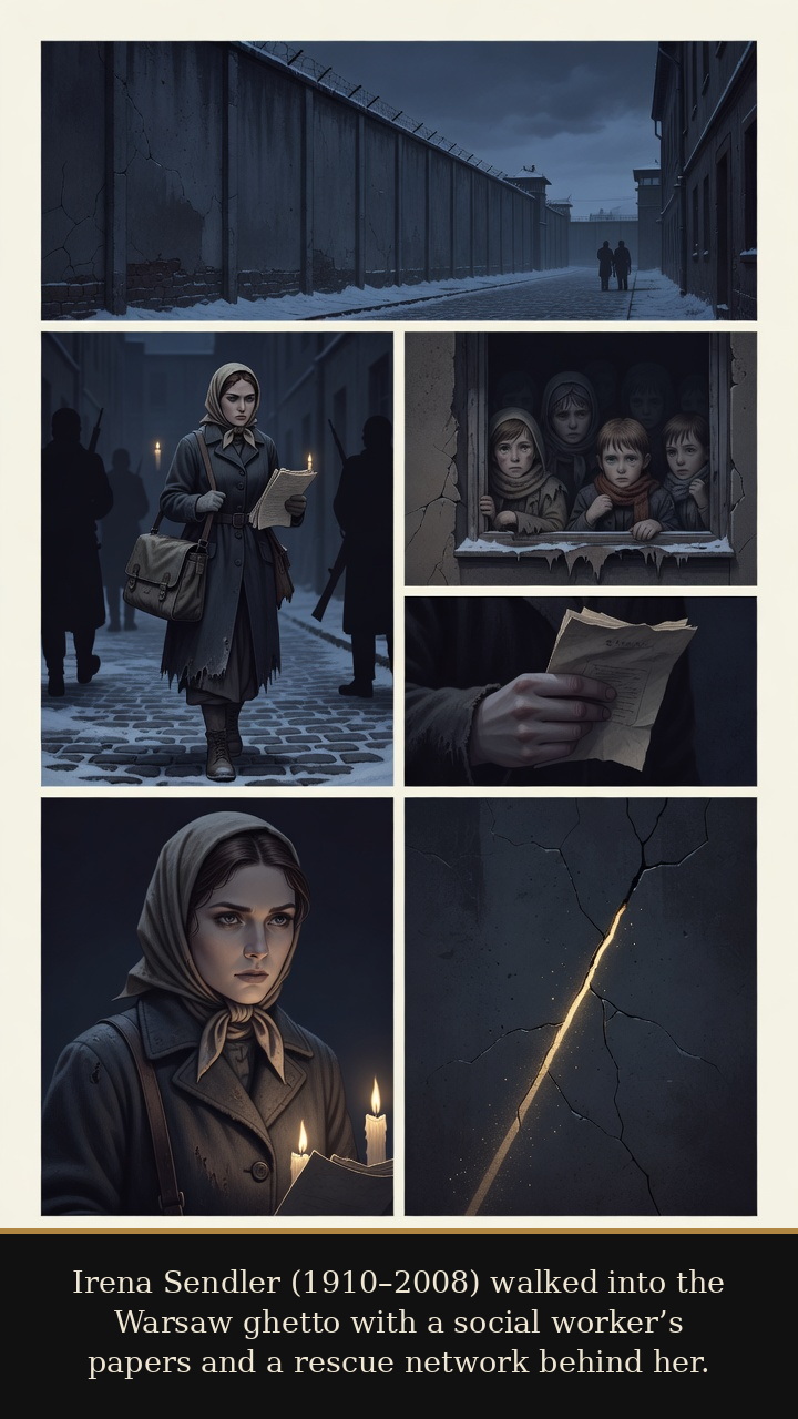 Irena Sendler obituary comic cover