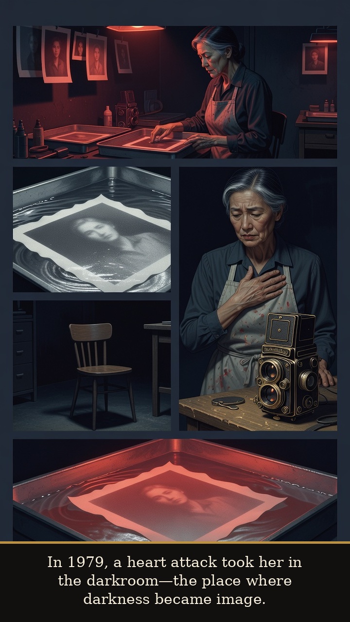 Page 6 of Nancy Sheung: Nancy Sheung: Darkroom Light - In 1979, a heart attack takes her in the darkroom where images came into being.