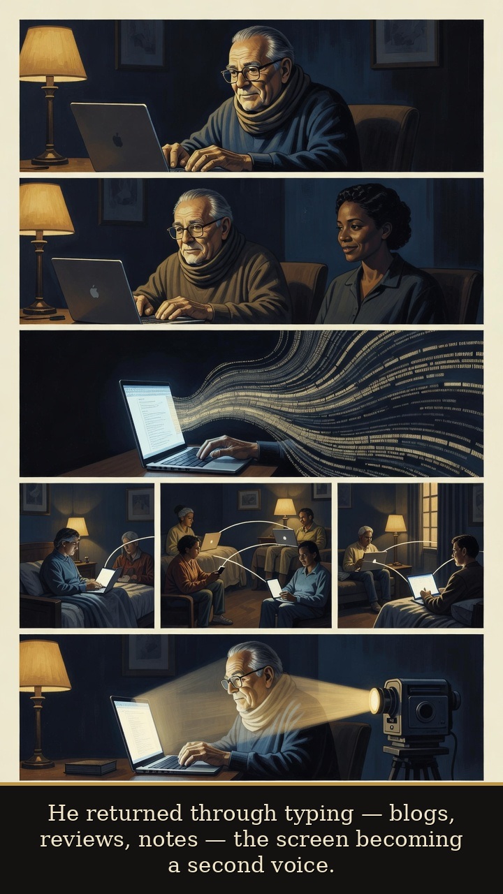 Page 5 of Roger Ebert: Roger Ebert: Voice After Silence - Typing, blogging, and screens become Ebert’s second voice after silence.