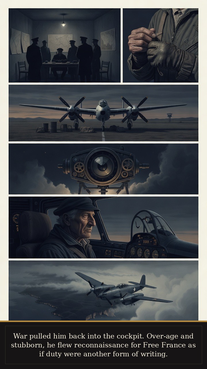 Page 5 of Antoine de Saint-Exupéry: Antoine de Saint-Exupéry: Desert Star - World War II draws the older writer back into reconnaissance flying for Free France.