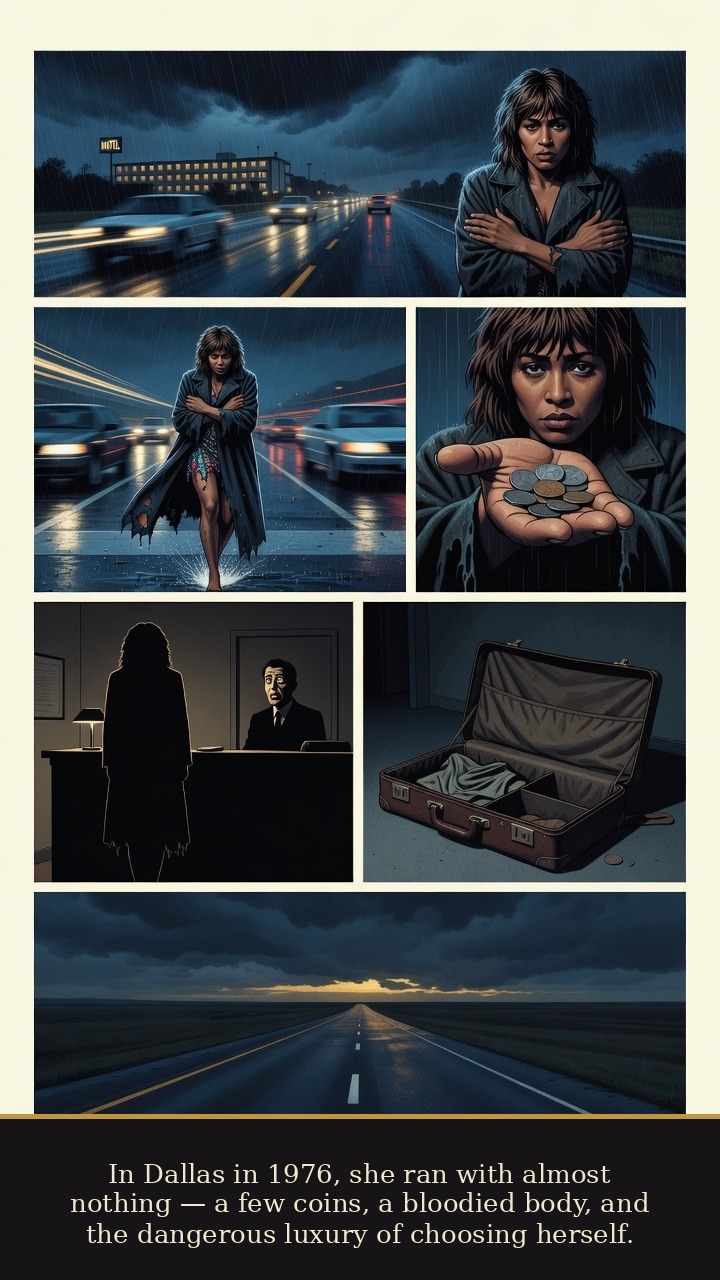 Page 4 of Tina Turner: Tina Turner: Private Dancer - In Dallas in 1976, Turner escapes with almost nothing and chooses the dangerous freedom of saving herself.