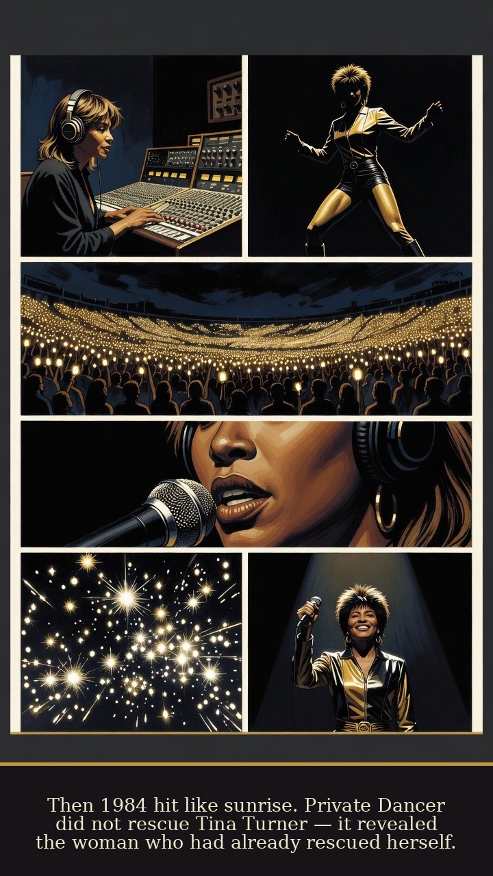 Page 6 of Tina Turner: Tina Turner: Private Dancer - Private Dancer in 1984 reveals the woman who had already rescued herself and turns comeback into crown.