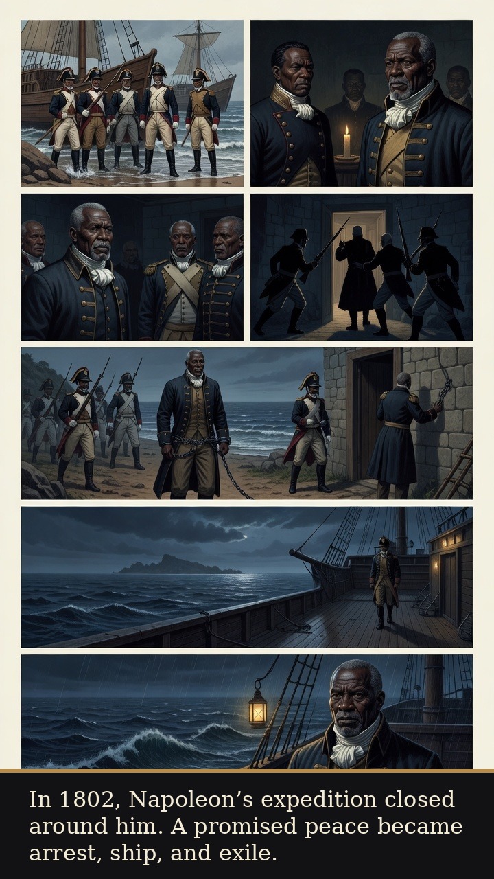 Page 5 of François-Dominique Toussaint Louverture: Toussaint Louverture: Open Gate - Napoleon’s 1802 expedition turns negotiation into arrest, deportation, and exile.