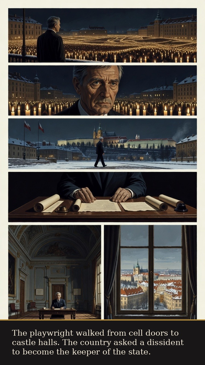 Page 5 of Václav Havel: Václav Havel: Cell to Castle - The former prisoner walks into Prague Castle as president.