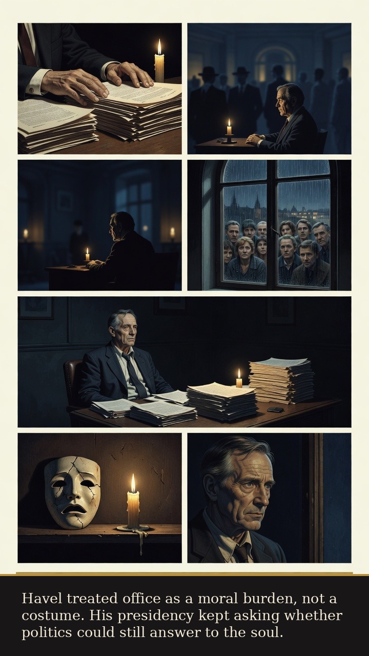 Page 6 of Václav Havel: Václav Havel: Cell to Castle - Havel treats power as a moral burden rather than costume.